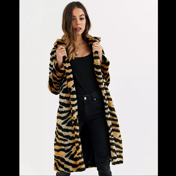 Brave Soul Arctic Faux Fur Coat - Picture 4 of 4